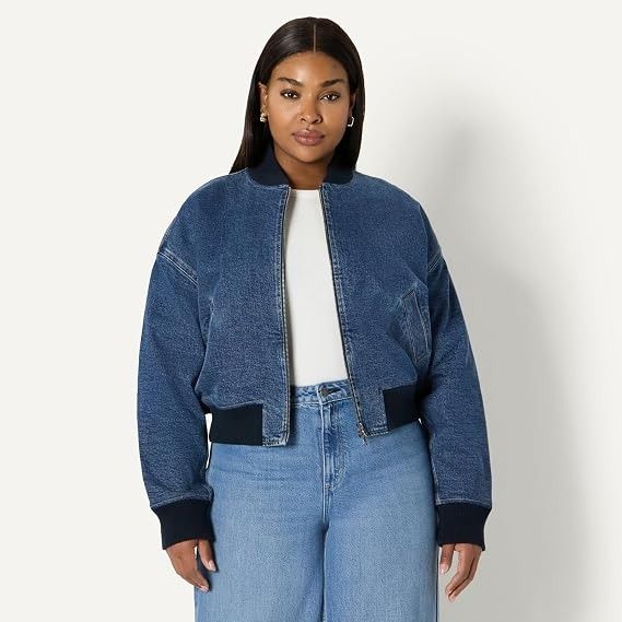 Denim Bomber Jacket image 4